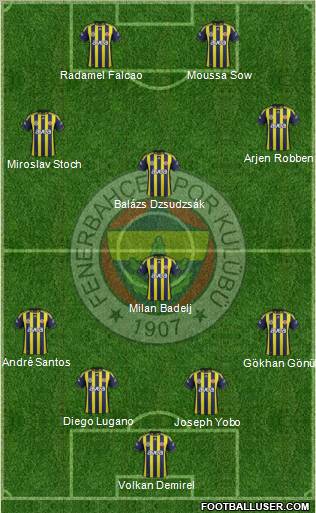 Fenerbahçe SK Formation 2012