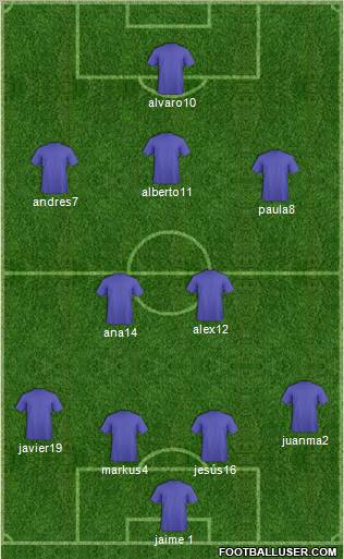 Pro Evolution Soccer Team Formation 2012