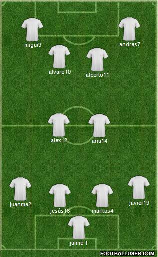 World Cup 2010 Team Formation 2012
