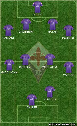 Fiorentina Formation 2012
