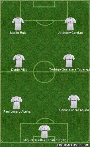 Tottenham Hotspur Formation 2012