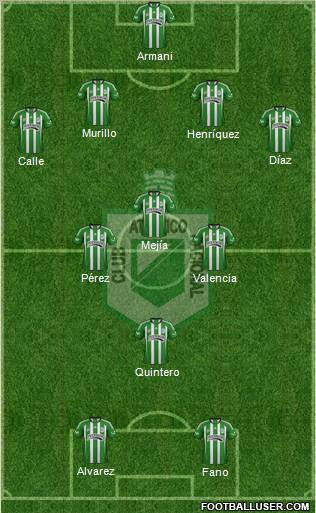 CDC Atlético Nacional football formation