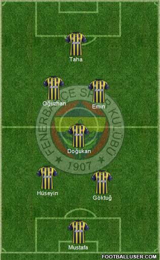 Fenerbahçe SK Formation 2012