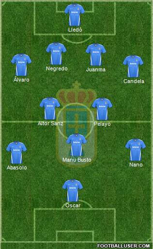 Real Oviedo S.A.D. Formation 2012