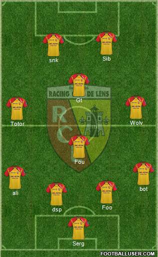 Racing Club de Lens Formation 2012