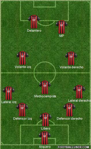 AFC Bournemouth Formation 2012