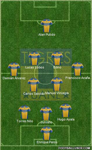 Club Universitario de Nuevo León Formation 2012
