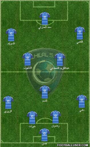 Al-Hilal (KSA) Formation 2012