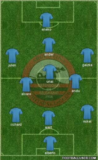 Defensores de Belgrano Formation 2012