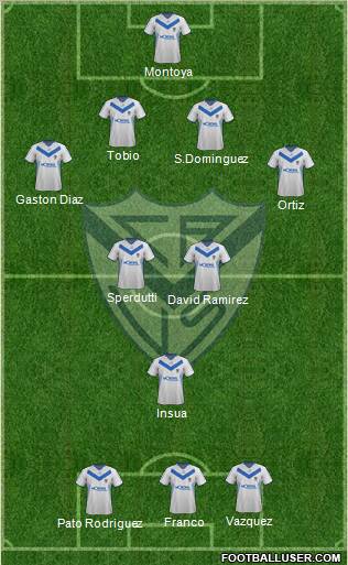 Vélez Sarsfield Formation 2012
