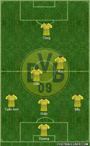 Borussia Dortmund Formation 2012