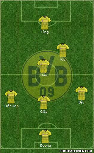 Borussia Dortmund Formation 2012