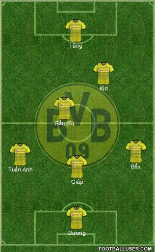 Borussia Dortmund Formation 2012