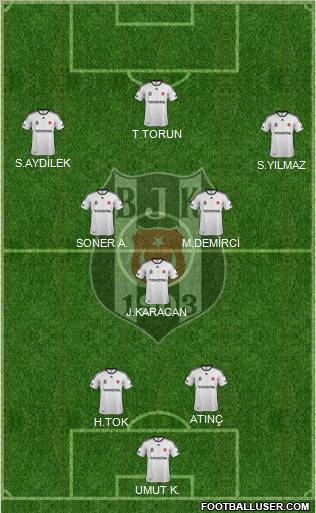 Besiktas JK Formation 2012