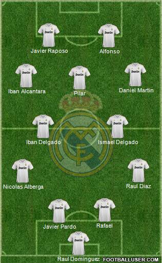 Real Madrid C.F. Formation 2012