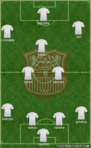 Amel Saad Olympic Chlef football formation