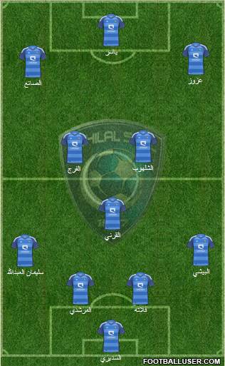 Al-Hilal (KSA) Formation 2012