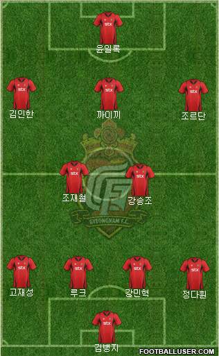 Gyeongnam FC Formation 2012
