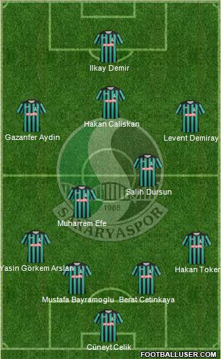 Sakaryaspor A.S. Formation 2012