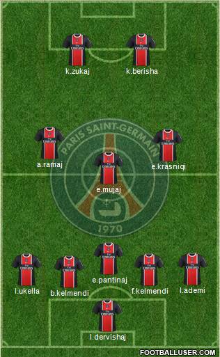 Paris Saint-Germain Formation 2012