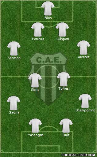 Estudiantes de Buenos Aires Formation 2012