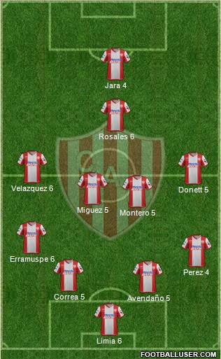 Unión de Santa Fe Formation 2012