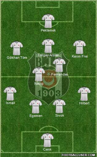Besiktas JK Formation 2012