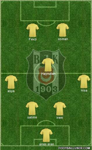 Besiktas JK Formation 2012