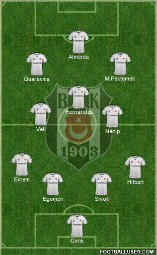 Besiktas JK Formation 2012