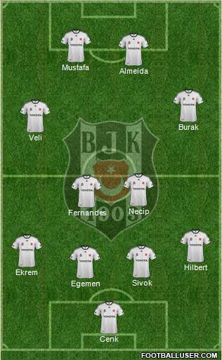 Besiktas JK Formation 2012