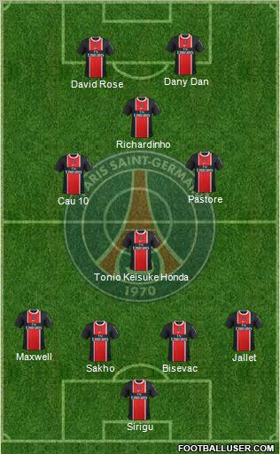 Paris Saint-Germain Formation 2012