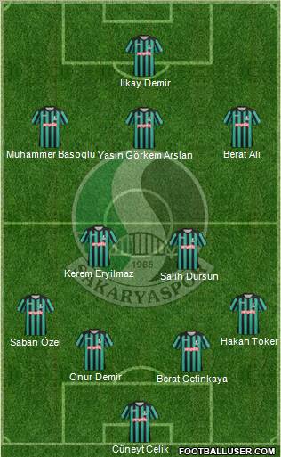 Sakaryaspor A.S. Formation 2012