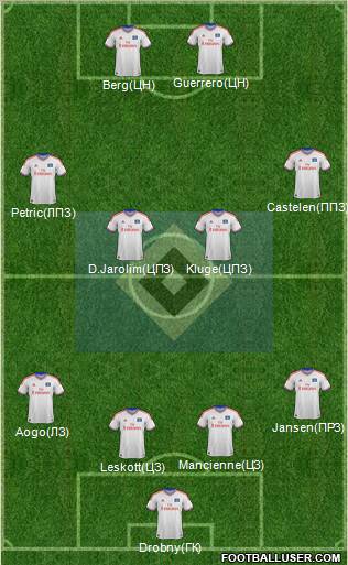 Hamburger SV Formation 2012