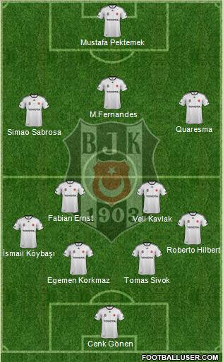 Besiktas JK Formation 2012