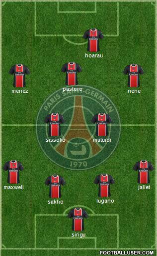Paris Saint-Germain Formation 2012