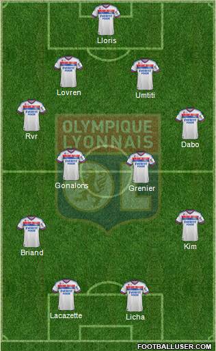 Olympique Lyonnais Formation 2012