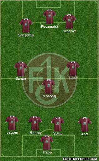 1.FC Kaiserslautern Formation 2012