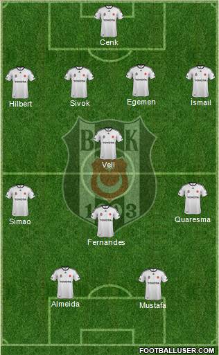 Besiktas JK Formation 2012
