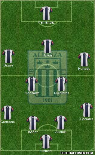 C Alianza Lima Formation 2012