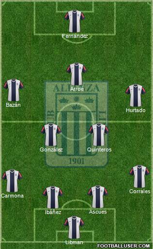 C Alianza Lima football formation