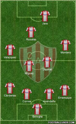 Unión de Santa Fe Formation 2012