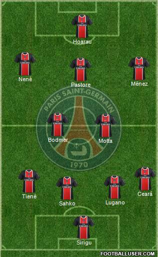 Paris Saint-Germain Formation 2012