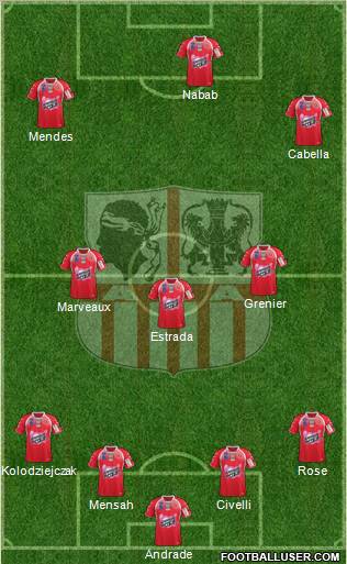 Athletic Club Ajaccien Football Formation 2012