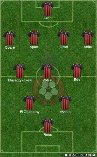 OGC Nice Côte d'Azur Formation 2012