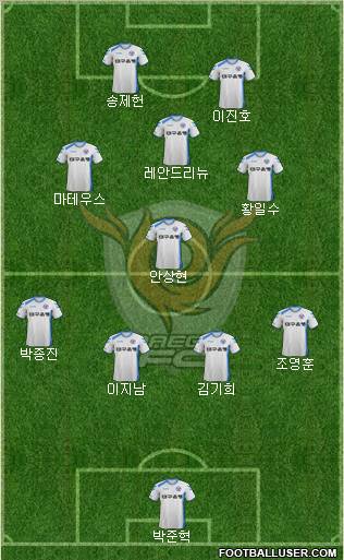 Daegu FC Formation 2012