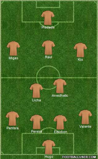 Wolverhampton Wanderers Formation 2012