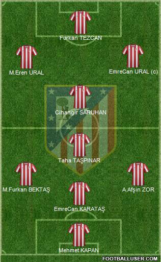 C. Atlético Madrid S.A.D. Formation 2012