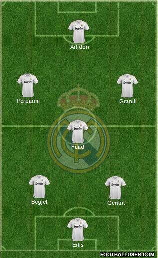 Real Madrid C.F. Formation 2012
