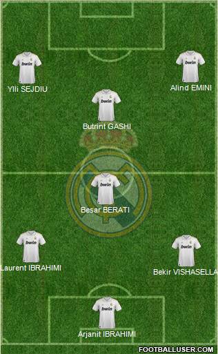 Real Madrid C.F. Formation 2012