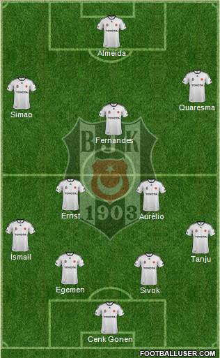 Besiktas JK Formation 2012